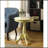 Alger Light Yellow Finish Accent Table
