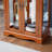 Lighted Curio Cabinet, Glass Display Cabinet With Adjustable Shelves, Vintage Storage Case-1420743460