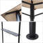 2.45m x 1.5m Steel BBQ Gazebo