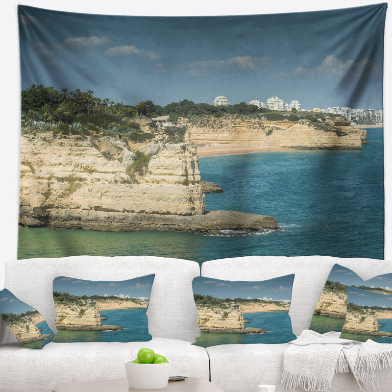 Tapisserie de plage algarve seascape armacao de pera, H 78 po x l 92 po