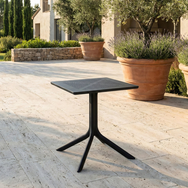 Hilgrun Square Outdoor Dining Table , 70cm cm W 70cm cm D, Anthracite