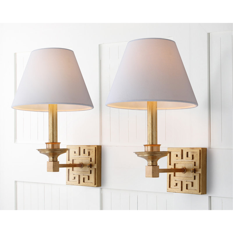 Lampe murale bougie 2 lumières Yeoman, Or