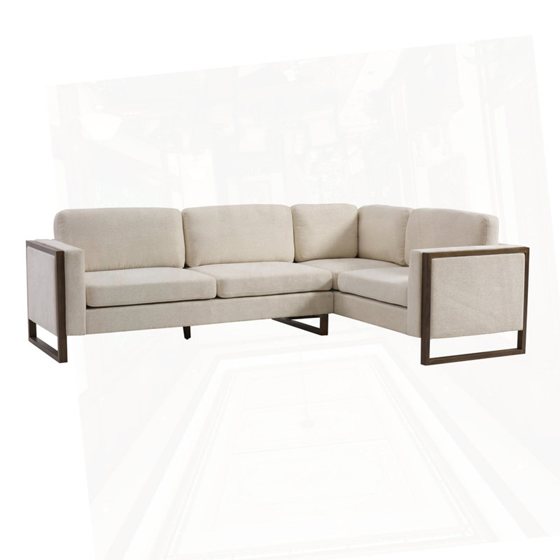 Canapé modulaire en chenille 2 pièces L