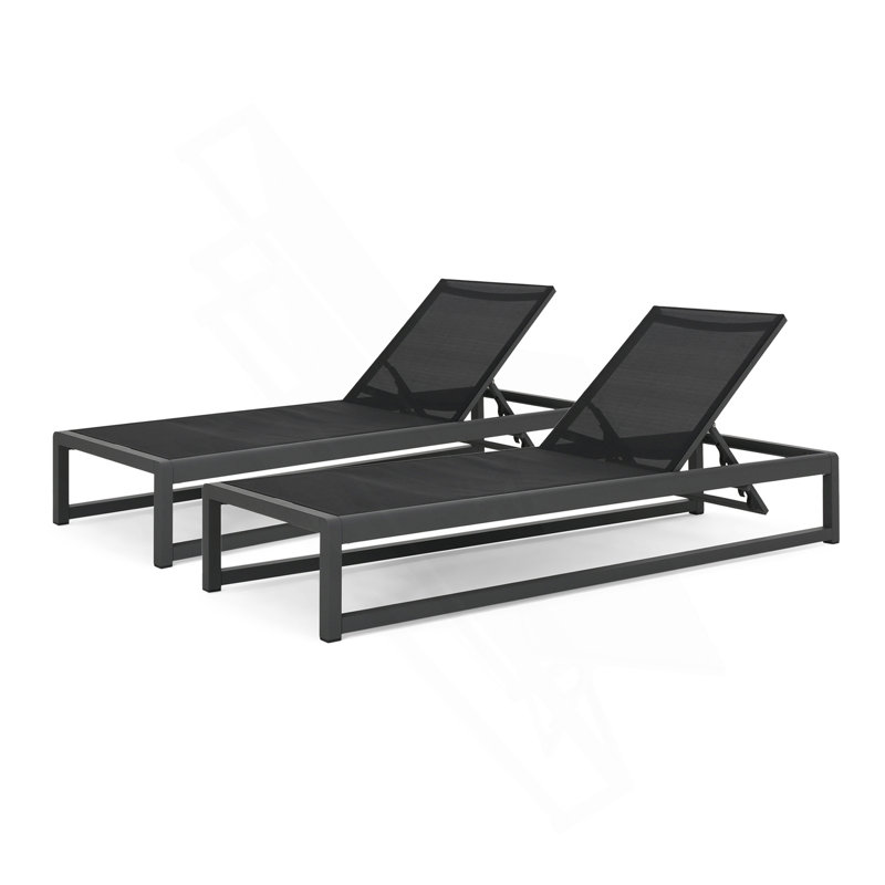 CHAISE MODESTA, Noir/gris
