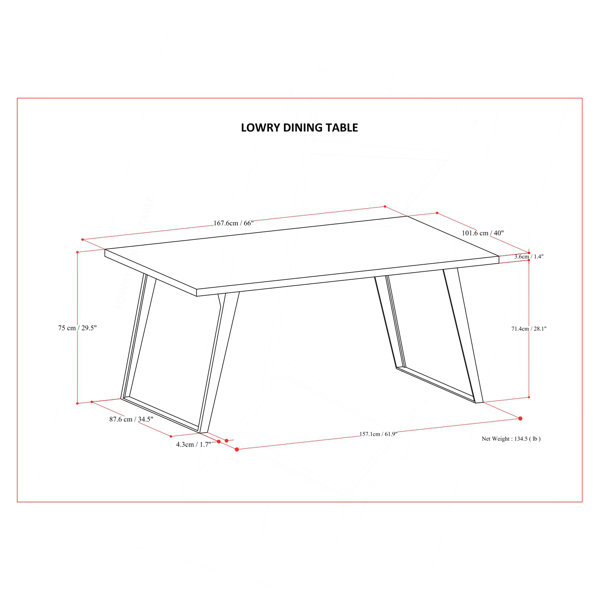 Dimensions du produit