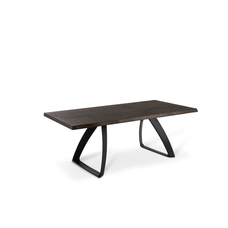 Arveen Oak Rectangular Wood Top Dining Table, 76cm H x 100cm W x 200cm L