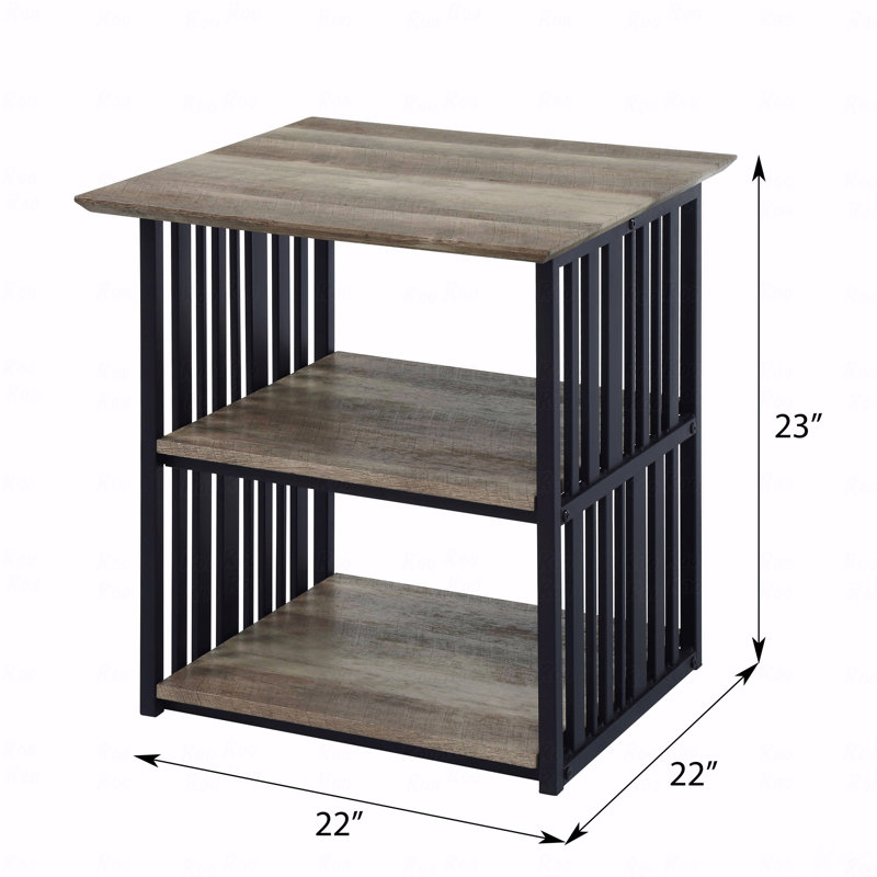 3-Shelf Bedroom Nightstand