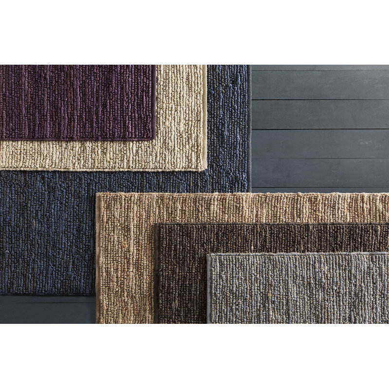 Tapis brun en jute texturée Lilliana, Rectangle 5 pi x 7 pi 6 po
