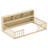 Twin Size Montessori Floor Bed with Bookcase Storage Shelves & Safety Fence Rails Natural-767394906-767394909