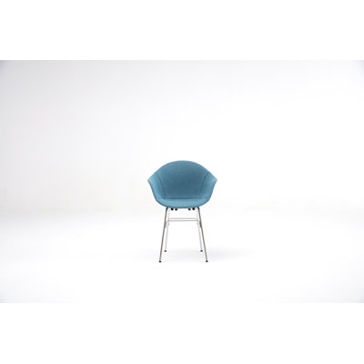 Adairis Polyester/Polyester Blend Seat Waiting Room Chair with Metal Frame