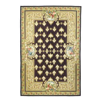 Wool Floral Area Rug