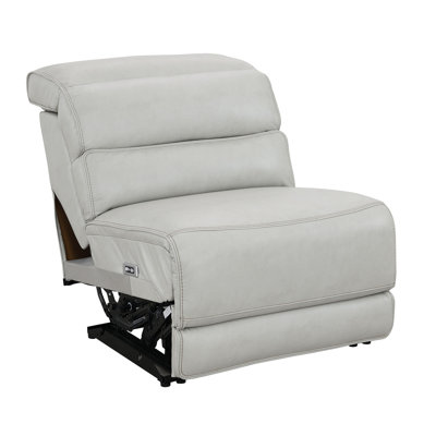 Duggans, 32" Wide Faux Leather Dual Power Reclining Armless Chair