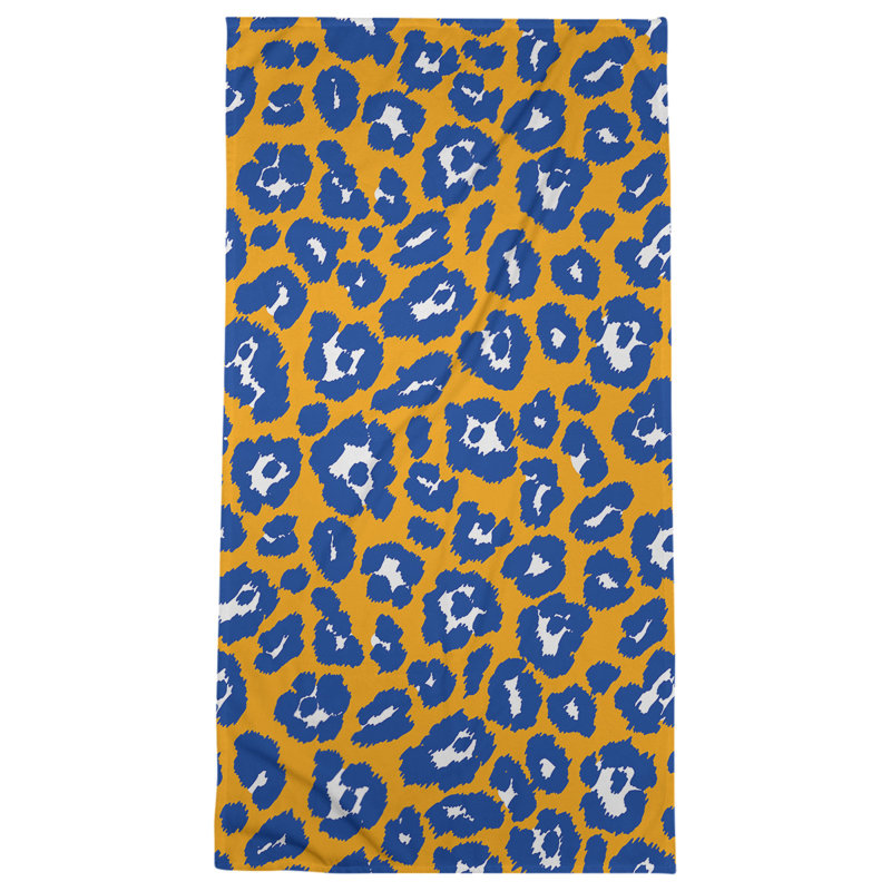 Everdene Bath Towel, Polyester/Cotton Blend, Gold/White/Blue