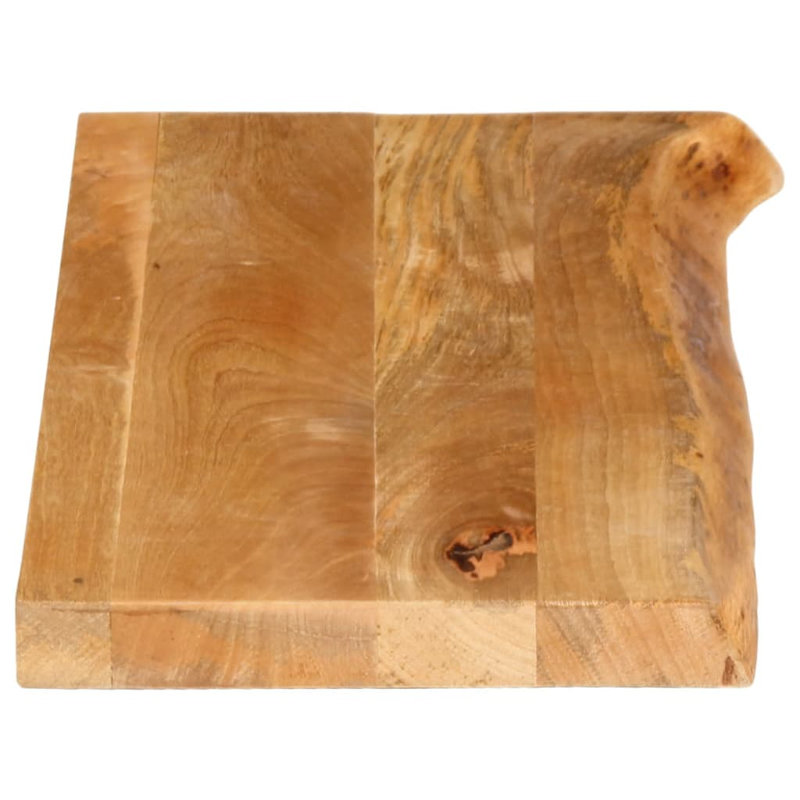 vidaXL Table Top Natural Mango Wood Solid Mango Wood Medium Durable, 1" H x 35.4" W x 7.9" D