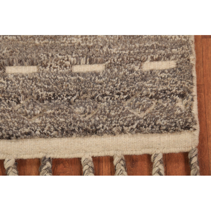 Handmade Wool Moroccan Oriental Rug 2x3