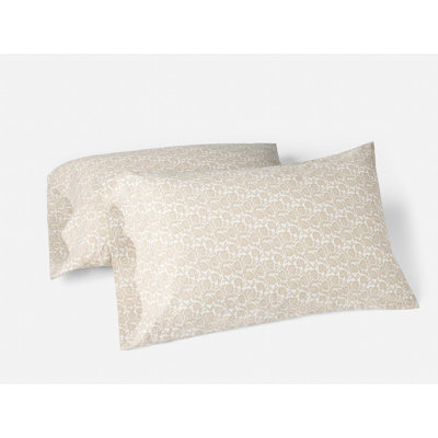 Organic Print Percale Floral Pillow Case