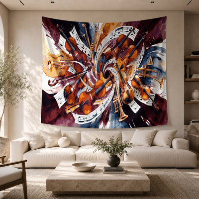 Music Musical Instruments Wall Tapestry