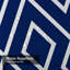 Rideau de douche abstrait à motifs géométriques bleu marine et abstrait à 12 crochets-462718946