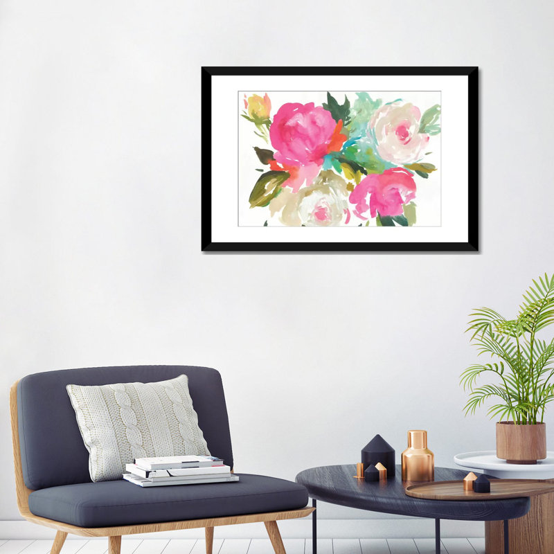 «Belle I», reproduction sur toile, Papier d'art encadré noir, Blanc, H 24 po x l 32 po x P 1 po
