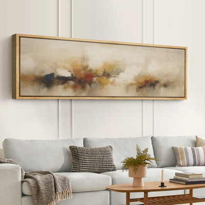 Grande impression sur toile encadrée, reproduction abstraite pour décoration intérieure moderne