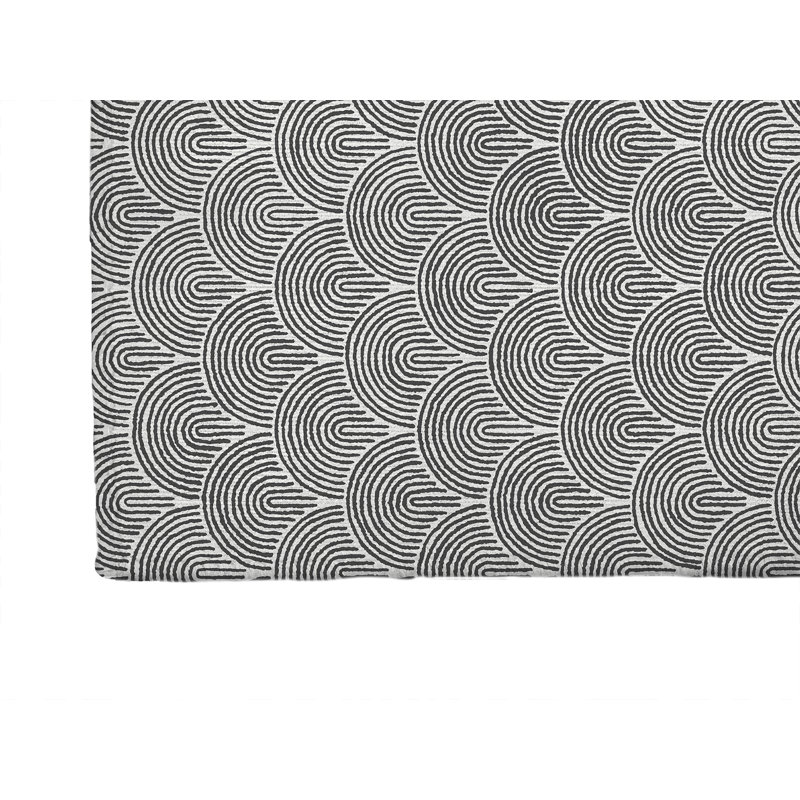 Rolling Humps Indoor Doormat, 24" W x 36" L, Ivory