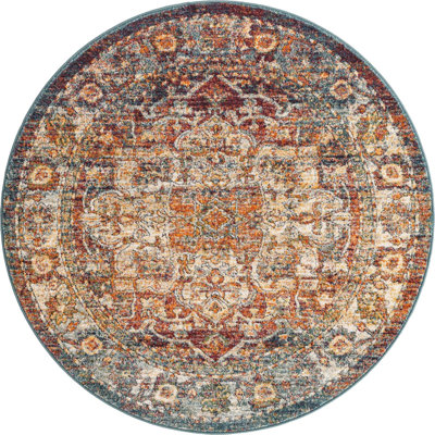 Tapis oriental orange Alresford