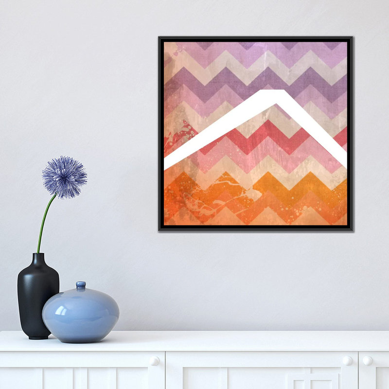 « caret-bla teinte », impression sur toile, Toile avec cadre noir, H 18 po x l 18 po x P 1,5 po, Pas de tapis