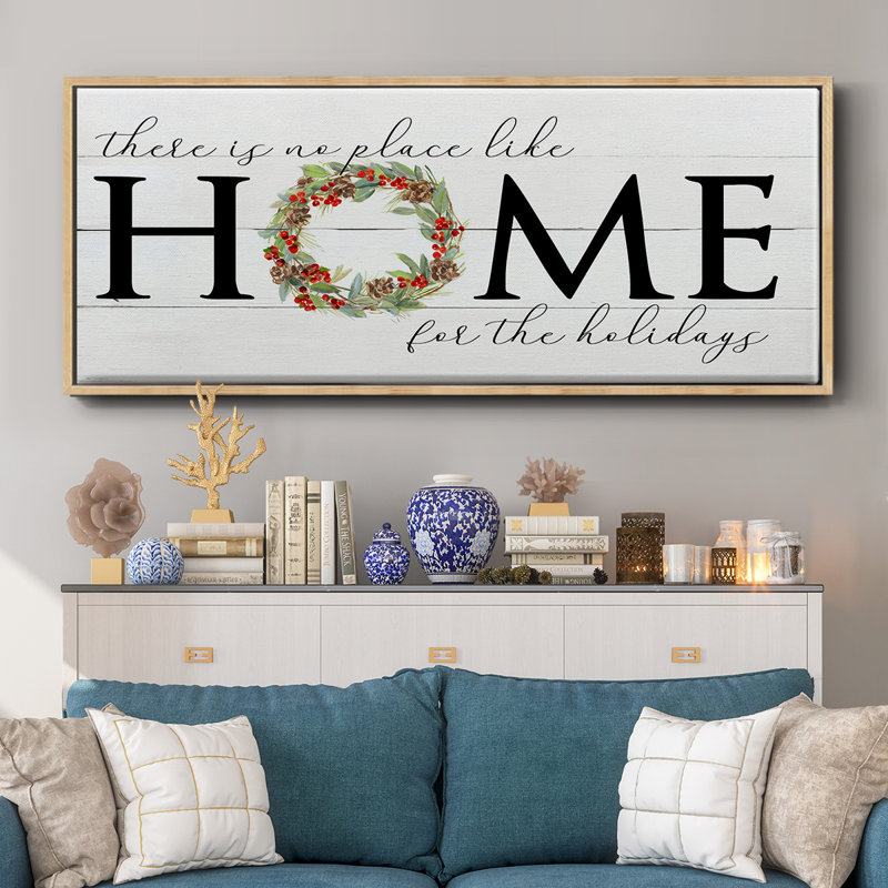 Home for the Holidays- Framed Canvas