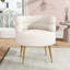 Upholstered Curved Upholstered Single Sofa Accent Chair