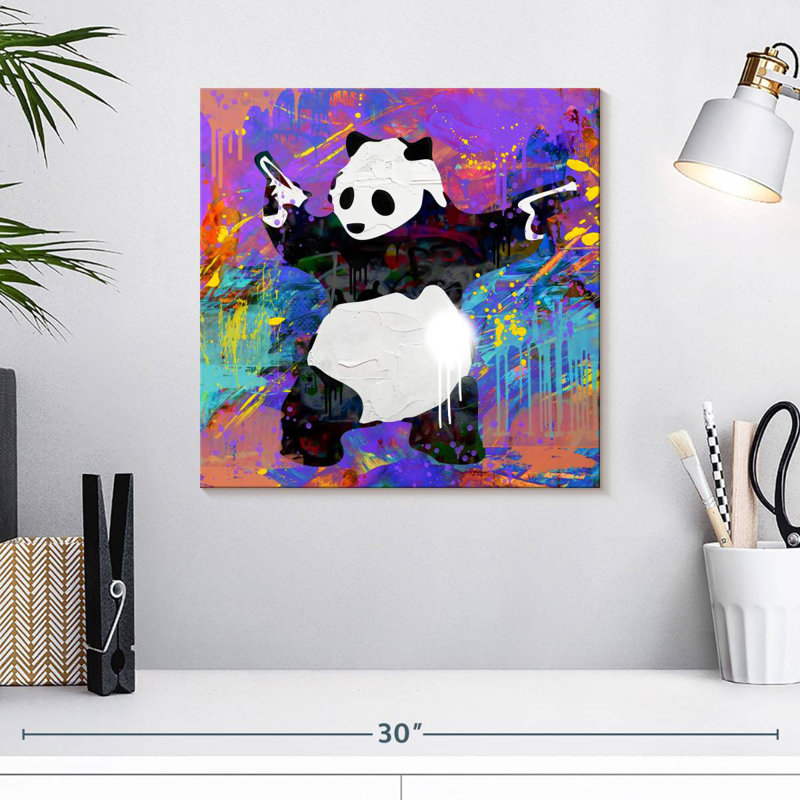 Brampt Pandamonium, 16" H x 16" W