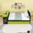 Full Wood Daybed with Twin Trundle, Desk and USB Port-1124622644