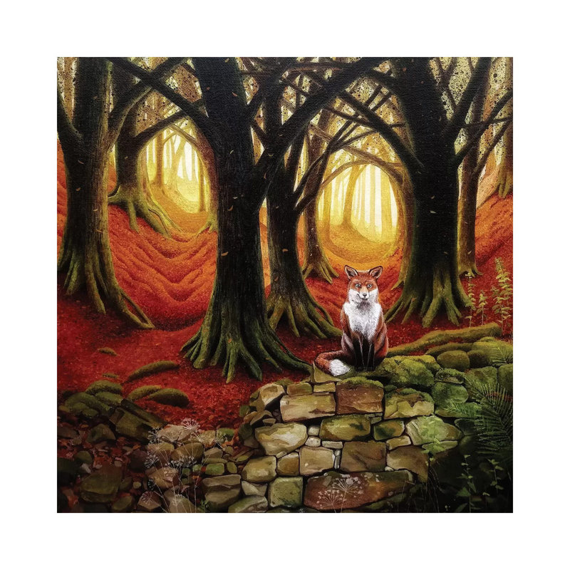 Cinnabar Wood by Vicky Mount - Wrapped Canvas Gallery-Wrapped Canvas Giclée, 66.04 cm H x 66.04 cm W x 1.91 cm D