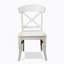 Ensemble de 2 chaises d'appoint à dossier croisé Harola, finition blanc fumé