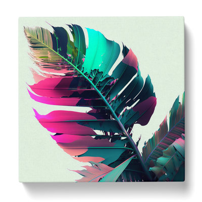 Tropical Leaf - Wrapped Canvas