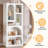 Attwood 70" Tall Bookshelf, 5 Tier Geometric Bookcase, Modern Freestanding Display Shelf for Living Room, Bedroom