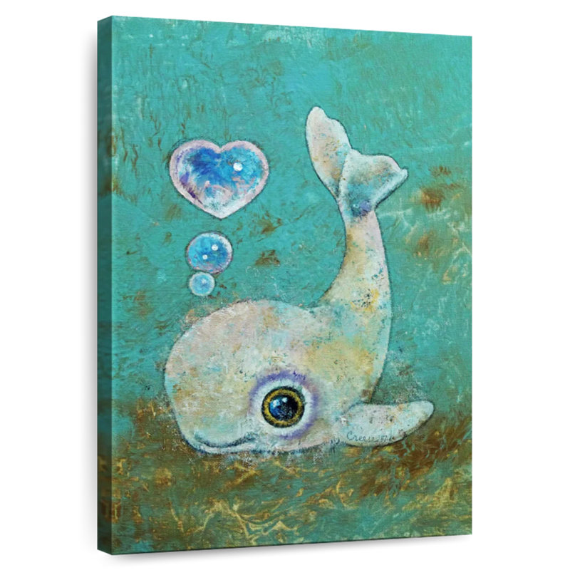 Brampt Baby Whale, 51" H x 34" W