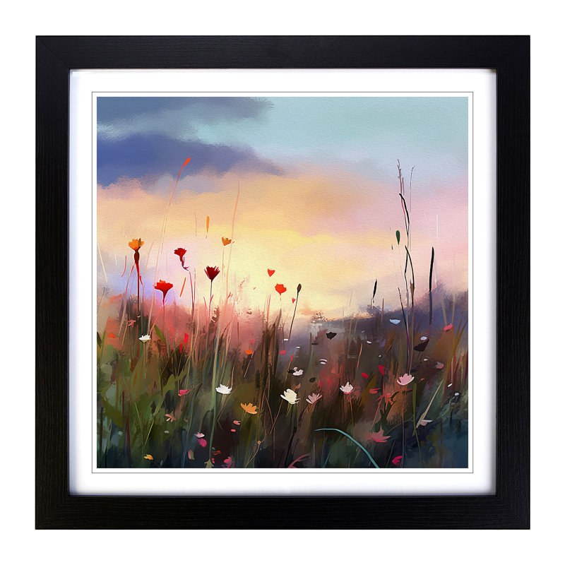 Meadow - Framed Print, Black