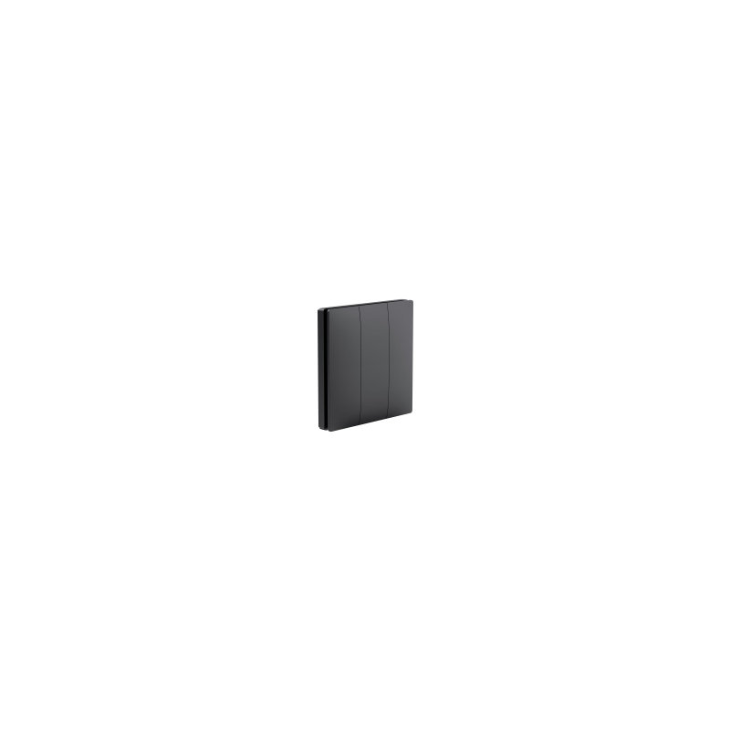 Ener - J Wireless Kinetic 3 Gang Light Switch Black