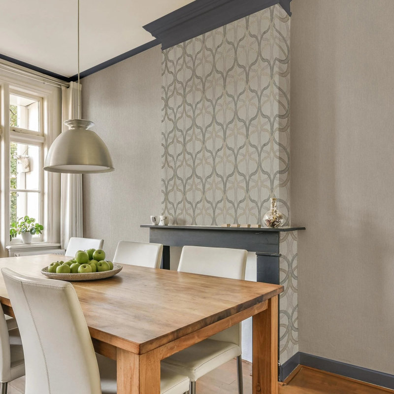 Boutique Refine Geometric Wallpaper, Beige