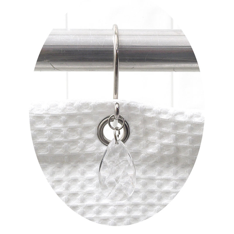 Plastic Shower Curtain Hook, Super Clear