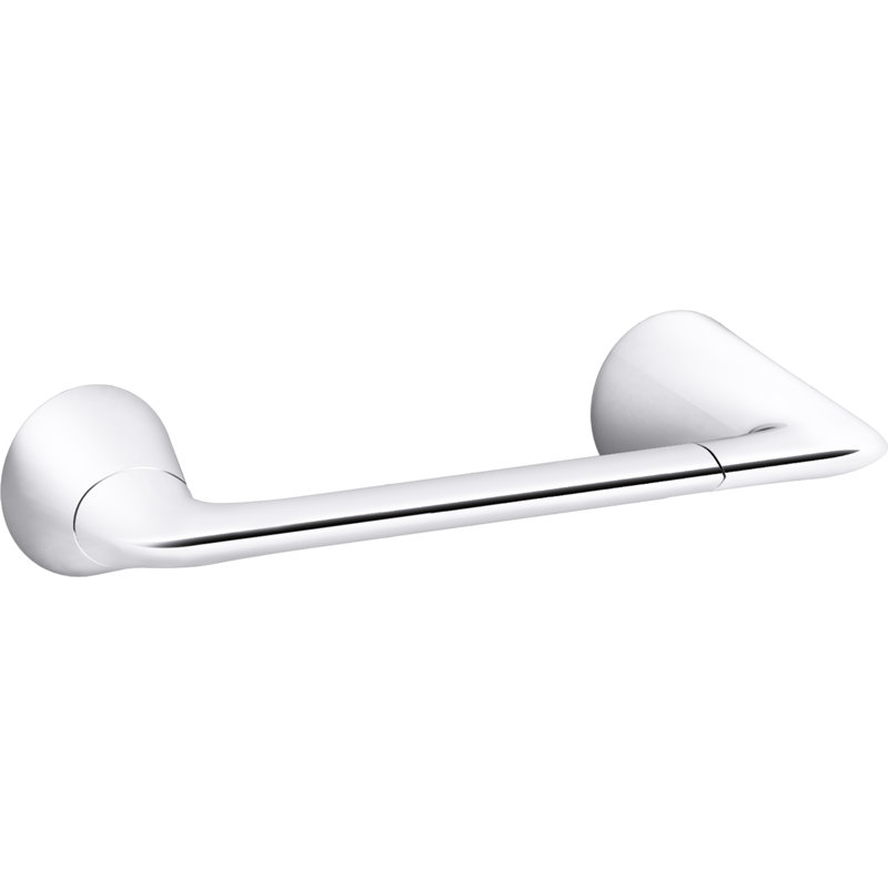 Modern Toilet Tissue Holder, Vibrant Brushed Nickel