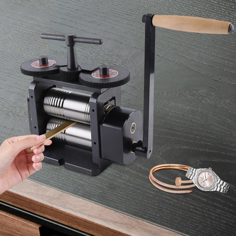 DENFER Manual Rolling Mill Machine Jewelry Marking Tools Cutting Machine