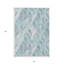 Tapis intérieur / extérieur 5 pi x 8 pi vert menthe et argenté géométrique lavable Aqua