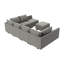 Canapé modulaire modulaire en forme de U avec repose-pieds avec rangement-72249840
