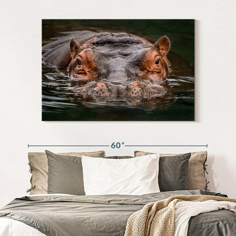Brampt Submerged Hippo, 34" H x 51" W