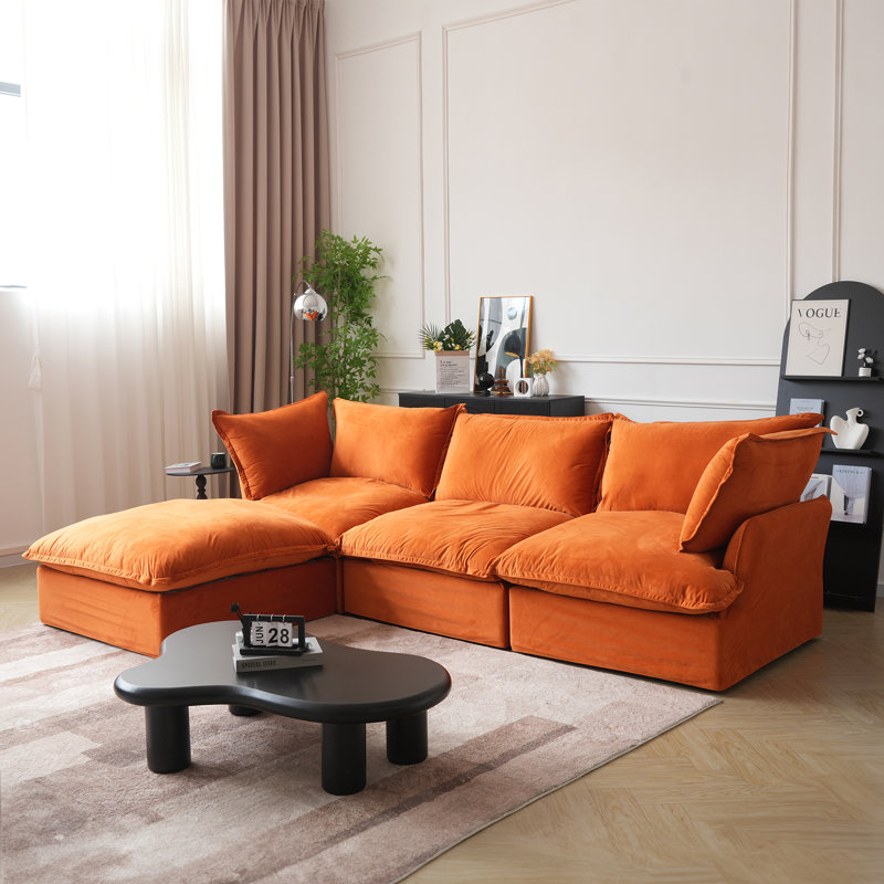 Anuthy 4 - Piece Slipcovered Sectional