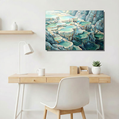Art mural sur toile vert