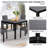 5-Piece Dining Table Set with 4 Chairs, Dining Table Set for 4 with Chairs, Wooden Dining Table Set for Kitchen, Dining Room, Two Tone
