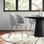 Fauteuil en velours Whitaker