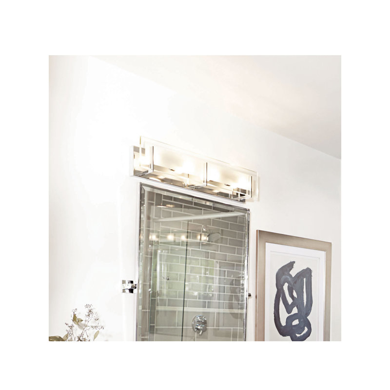 Latitude 4-Light Bath Bar, Chrome, Incandescent